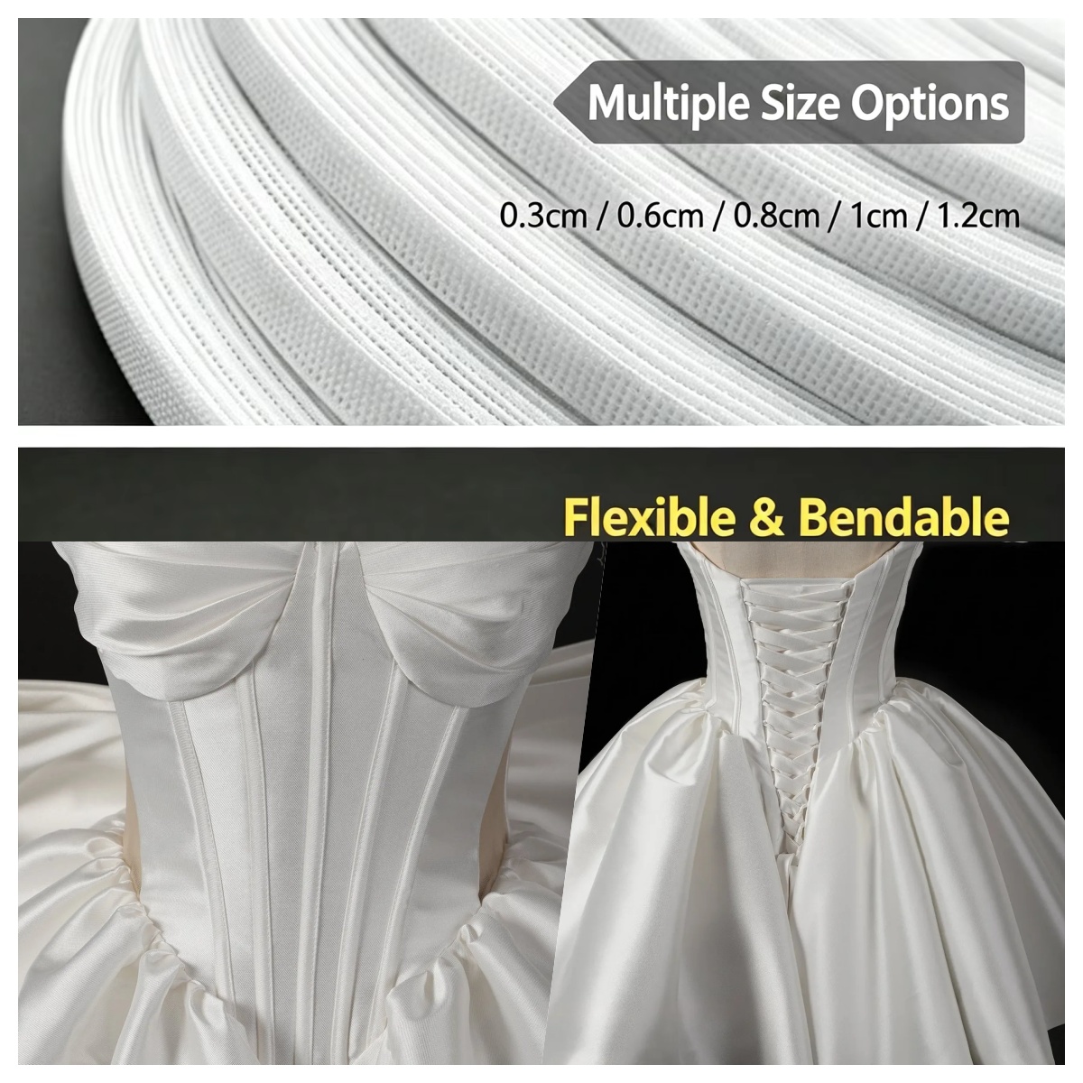 Wedding Dress - Rotolo di 50~200 Iarde di Crinolina