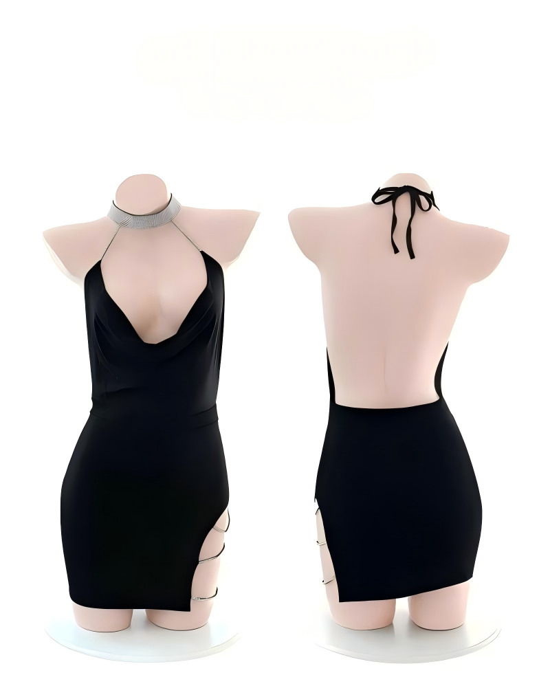 Lace Dress - Lingerie sexy senza spalline, taglie forti,