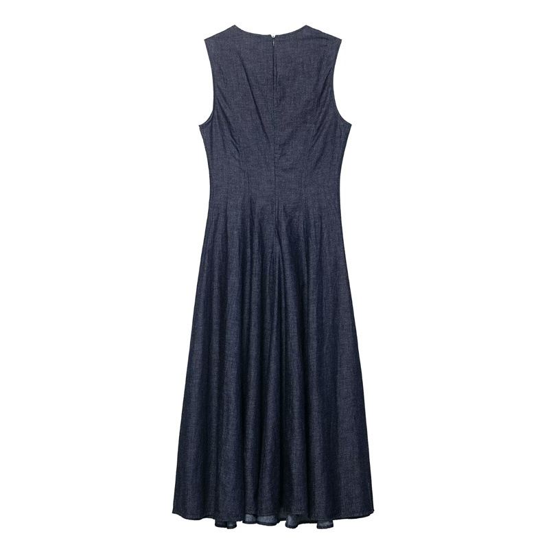 Nuovo abito midi in denim retr - Midi Dress recensione e prezzo
